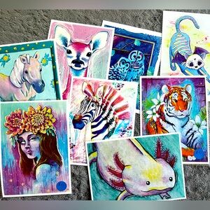 5x7 art print you pick your design